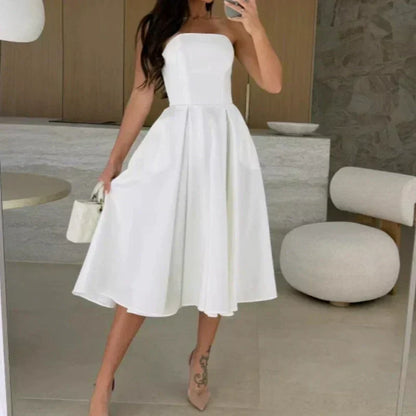 🌸💖Mini-jupe élégante de couleur unie sans ceinture🚀Achetez-en 2 et obtenez la livraison gratuite🚀