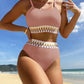 💖2025 Neu 50% Rabatt👙 Damen-Bikini-Set High Waist Badeanzug Zweiteiliger Badeanzug