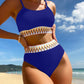 💖2025 Neu 50% Rabatt👙 Damen-Bikini-Set High Waist Badeanzug Zweiteiliger Badeanzug