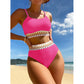 💖2025 Neu 50% Rabatt👙 Damen-Bikini-Set High Waist Badeanzug Zweiteiliger Badeanzug