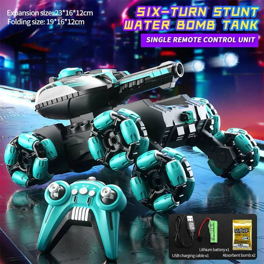 📢📢50% RABATT!!! 🎅🚗 Ferngesteuerter sechsrädriger Panzer - transformierbar für die Schlacht 🎮