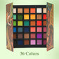 Vielseitige Lidschatten-Make-up-Palette mit 36 Farben