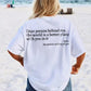💥2025 Neues Unisex-T-Shirt „Liebe Person hinter mir“ in Übergröße