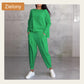 🔥Offre été🔥 Ensemble 2 pièces avec haut à manches longues et pantalon col rond