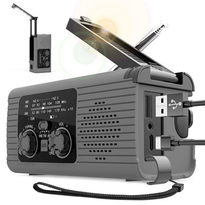 Multifunktionales solarbetriebenes Notfall-Wetterradio
