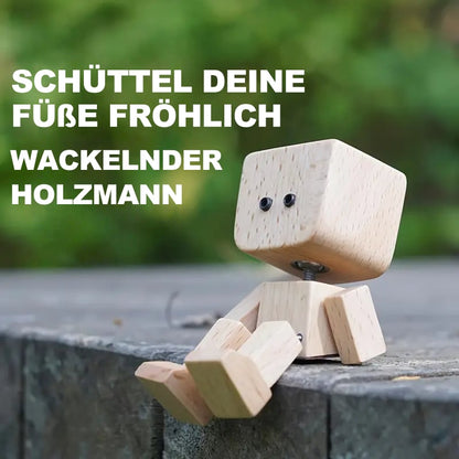 👋 Handgefertigtes Wippendes Holzmännchen – Autodeko &amp; Einzigartiges Geschenk! 🚗