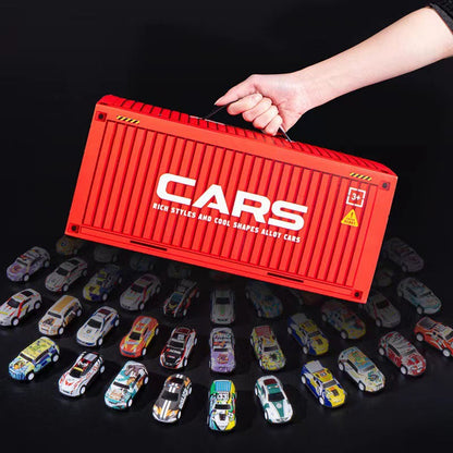 🎅Weihnachtsaktion 55 % RABATT🎁48 Mini-Rückziehautos mit eingebautem Garagenset