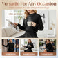 55% Rabatt 👗 Women's Mock Neck Knit A-Line Mini Dress – Alltagstauglich & Figurbetonend