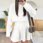 55% Rabatt 👗 Women's Mock Neck Knit A-Line Mini Dress – Alltagstauglich & Figurbetonend