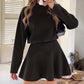55% Rabatt 👗 Women's Mock Neck Knit A-Line Mini Dress – Alltagstauglich & Figurbetonend