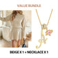 55% Rabatt 👗 Women's Mock Neck Knit A-Line Mini Dress – Alltagstauglich & Figurbetonend