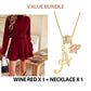 55% Rabatt 👗 Women's Mock Neck Knit A-Line Mini Dress – Alltagstauglich & Figurbetonend