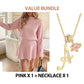 55% Rabatt 👗 Women's Mock Neck Knit A-Line Mini Dress – Alltagstauglich & Figurbetonend