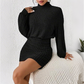 Damen Strick Bodycon Kleid