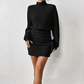 Damen Strick Bodycon Kleid