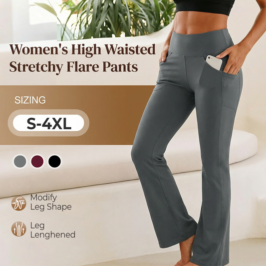 ✨🔥Women's High Waisted Stretchy Flare Pants