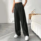 Damenhose mit hoher Taille und weitem Bein