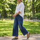 👖 Damen High-Rise Weitbeinjeans – Casual & bequem! Jetzt mit 49% Rabatt!