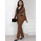 Modern Formal Suit Set with Straight-Leg Pants