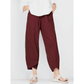 👖Jetzt 50 % Rabatt!✨Vintage-Hose mit asymmetrischem Gummibund und Taschen – Einzigartiges Design, bequeme Passform und funktionaler Stil🌸